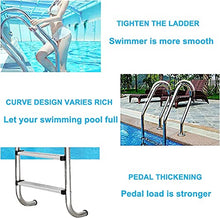 LYSSJBH Pool Hand Rail Handrail Stainless Steel Swimming Pool Rail Pool Railing Swimming Pool Escalator with Non-Slip Swimming Pool Ladder Pedal for Pools Hotels Water Parks