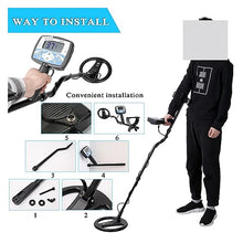 FENOKD Metal Detector, Underground Metal Detector 270mm Waterproof Search Coil High Sensitivity Metal Detecting Tool