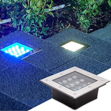 4PCS Ground Landscape Lights - Outdoor LED Buried Lights - IP67 Waterproof Stainless Steel Material Square Buried Light, Recessed Lighting, Garden Lighting, Path Lighting ( Color : Warm White Light ,