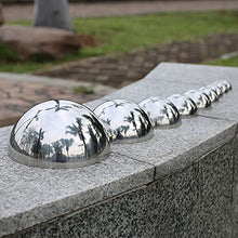 RT-OSXE Reflective Garden Gazing Balls, 2mm Thick Stainless Steel Hemisphere, 304 Seamless Hollow Polished Orb. for Home Garden Decoration, 16 Size (Color : Silver, Size : 450mm/17.7in)