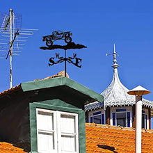 Weathervane Weather Vane Wind Direction Indicator Measuring Tools Wind Vanes Decorative Garden Yard (F1 Cars)