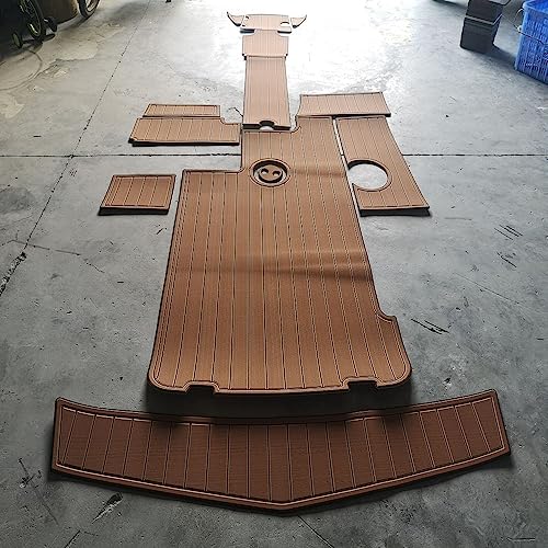 Valman Boat EVA Faux Teak Decking Floor Mat for 2008-2014 Mastercraft X35 Swim Platform - Multiple Colors Available