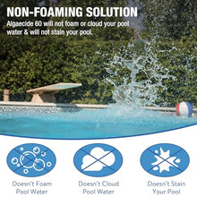 Doheny's Algaecide 60 | Pro-Grade, Metal-Free & Non-Foaming | Prevents All Algae Types | No Stains or Clouding | Safe for Salt, Chlorine & Bromine Pools | Treats 160,000 Gallons | 12 x 40oz (480oz)