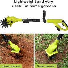 Electric Tiller, Garden Tiller, Handheld Electric Tiller, Rechargeable Lithium Battery, Suitable for Garden Lawn Tillage