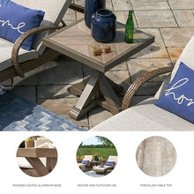 Signature Design by Ashley Beachcroft Indoor & Outdoor Square End Table, Beige