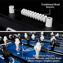 Soccer Foosball Table Arcade Game Set 54 in Black Grey
