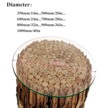 Pealihuy Plate Glass, with Glass Table Top Round Glass Top for Outdoor Patio Table - Durable Wear Resistance Tempered Glass Table Top, 9mm Thick, Ø 20in•30in•40in(78cm(31 in))