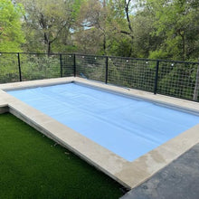 GeoBubble CoolGuard™ 20mil Cooling Solar Pool Cover, Summer Cooling Solar Blanket for Inground & Above Ground Swimming Pools, Reflects Sunlight to Keep Water Cooler, 18' X 18'