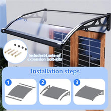 Outdoor Patio Awning Canopy - Front Door & Window Canopy for UV Rain Snow Protection - Ideal for Porch Deck Garden Awnings Sunshade Solution