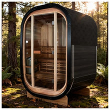 Amocane 2 Person Cedar Outdoor Cube Steam Sauna with 4.5KW Sauna Heater
