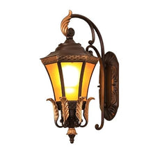 MVUYO Vintage Outdoor Wall Sconces Fixtures, European Style Waterproof Lights Garden Glass Lamps for Garage Front Porch Patio E26/E27 Socket