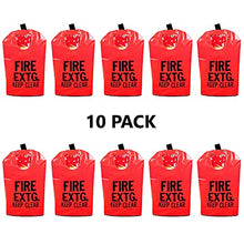 (10 Pack) 30 Lb HEAVY DUTY FIRE EXTINGUISHER COVERS With Window, Large
