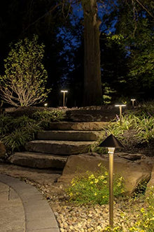 VOLT 15-Pack 12V Brass Conehead Path Lights Bronze