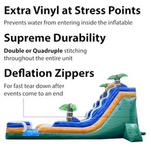 TentandTable 18FT Commercial Inflatable Water Slide & Blower Tropical Green