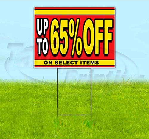 TampaPrinting 18" x 24" Yard Sign Sale - Up to 65% Off with Metal Step Stake and Multi-Pack Discounts