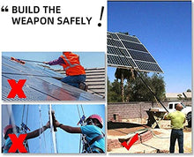 DDHVVOH Photovoltaic Solar Panels and Window Cleaning Pole,Window Cleaner Kit,Water/Hose Fed Pole,Window Cleaning Brush Equipment,6M/20FT