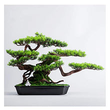 Simulation Welcome Songke Bonsai Office Decoration New Green Plants Living Room Entrance Decoration Podocarpus Hotel Gifts and Crafts House Plant (Color : C) (Green)