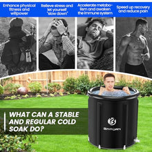 Ice Bath Tub: Cold Plunge Tub with Cover 106 Gallons, Cold Water Plunge for Athletes Recovery, Black