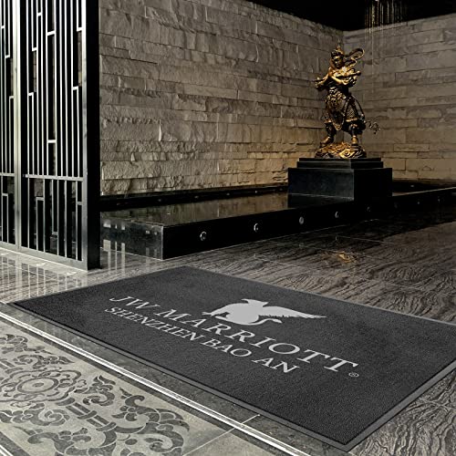 ALLEVIDM Custom Area Rugs Commercial Grade Entryway Logo Carpets