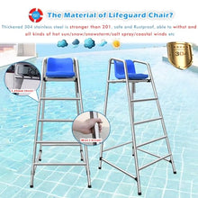 WLCGYD Portable Lifeguard Beach Chair with Umbrella, Outdoor Elevated Lifeguard Chair Indoor Pool, 1 2 3 4 5 Packs Lifesaving Observation Chair for Pool, Easy to Assemble(150cm/4.9',5pack)