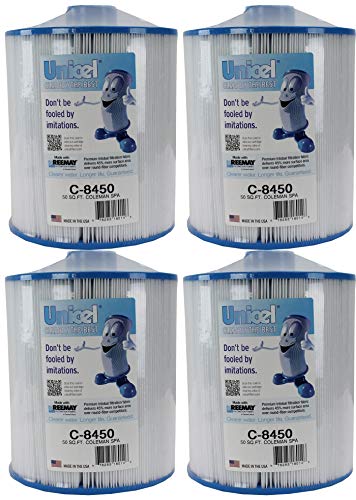 Unicel 4 C-8450 Spa Replacement Cartridge Filters 50 Sq Ft Coleman/Maax PCS50N