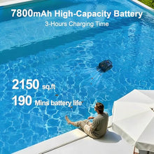 Pool Vacuum, 190 Mins Cordless Robotic Pool Cleaner for In ground Pools
