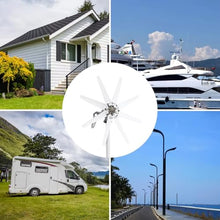 HUIZHITENGDA 12000W Portable Horizontal Wind Vertical Turbine Generator Kit,Efficient Renewable Energy 12V-220V Off-Grid Power Power Winds Turbine Kit W/Controller,24v