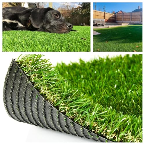 Petgrow Realistic Artificial Grass Rug 1.37" Height 13x82FT