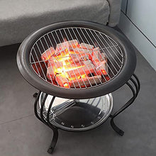 Backyard Patio Garden Fireplace for Campfire Bonfire with Spark Screen Cover,Poker,Fire Pit Cover,Grill Great for Outdoor and Patio