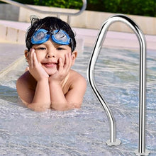 Pool Handrail Swimming Pool Handrail,304 Stainless Steel, Silver, Rustproof, Pool Handrails Curved Spa Hand Grab Bar, Easy to Assemble Pool Railings for Entry