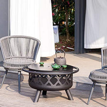 Outdoor Fire Pit Fire Pits Outdoor Wood Burning, Wrought Iron Firepit for Outside, for Backyard Terrace Patio
