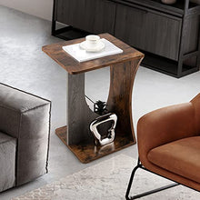 NRFJFOP 2PCS Side Table Sofa Couch Compact C-Shape End Snack Coffee