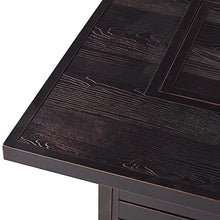 Oakland Living Rectangular 48 in. x 36 in. Aluminum Propane Fire Pit Table, Glass Beads, Two Covers, Lid, 57,000 BTUs in Copper Finish