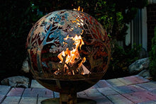 Esschert Design FF1012 Wildlife Fire Sphere, Rust Metal Finish - X Large