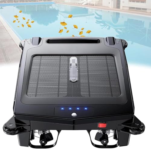 SDdPulse Robotic Pool Skimmer Cleaner, Automatic Electric Pool Cleaner with Obstacle Avoidance, Continuous Day & Night Cleaning, 2 Speed Modes for Efficient Pool Maintenance