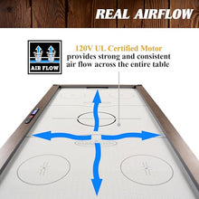 Barrington Billiards Urban 7' Air Hockey Table with Pusher & Puck Set Brown/Gray