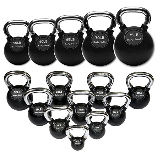 Body-Solid Chrome Handle Kettlebell Set