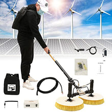 Electric Water Fed Pole Kit, Outdoor Window Glass Solar Panel Cleaning Brush, Extendable Pole Water Fed Pool Cleaning Brush and Other Cleaning Activities,Lithium-freebattery-5.5M (7.5m Lithiumbattery