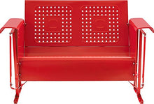 Crosley Furniture Bates Loveseat Glider - Red