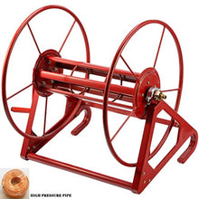 Hose Reels Decorative Garden Hose Storage Large Swimming Pool Injection Pipe Storage Rack, Outdoor Garden Wheel Decoration Statue Large 300M Hose Reel (Color : Hose Reel+200M Pipe)