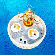 ERoomQ Floating Drinks Holder Pool Drink Holder Pool Cup Holders Floating Table for Pool Floating Tray Hot Tub Drinks Holder Floating Bar for Pool Summer Part Leaf- 80 * 60 * 15cm