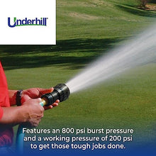 Underhill UltraMax Commercial Garden Water Hose 100 ft, Lightweight, Flexible, Anti-Kink, Non-Conductive, 800 psi, H75-100G, 3/4 Inch x 100 ft, Green