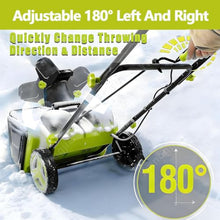 Ymnogjie 40V Cordless Snow Blower,Electric Snow Thrower Pro 4Batteries