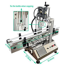 TECHTONGDA Automatic Electric Bottle Capping Machine with Conveyor Stainless Steel