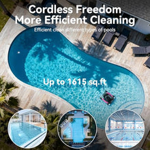 Cordless Robotic Pool Cleaner, Wall Climbing, Extended Battery Life, 0.28 Cu Ft Large Capacity, Advanced Dual-Motor, X3 Auto Pool Vacuum for Inground & Above Ground Pools Up to 1615 Sq.Ft, Pink