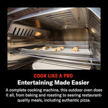 Blaze 26-Inch Outdoor Multi-Fuel Pizza Oven | Rotisserie & Sleeve | 17-Inch Rotating Ceramic Stone | Dual-Fuel Orifices for Propane & Natural Gas | Stainless Steel Construction | BLZ-26-PZOVN-LP