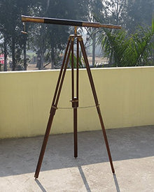 NauticalMart Brass Harbor Master Telescope with Tripod 65" - Pack of 6