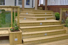 Kerr Lighting Deck Lights - 4" x 3" - 14-Pack Kit - for Decks, Docks, & Stairs