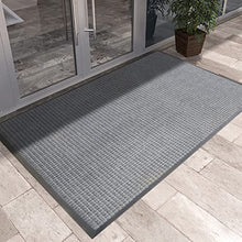 Large Doormat Washable Indoor Outdoor, Front Door Mats for Entrance Hallway, Welcome Entryway Rugs Dirt Trapper Non Slip Washable (Color : Gray, Size : 120x180cm/47x71in)