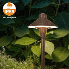 VISTA 4-Pack Cast Aluminum Pathway Lights, 12V Low Voltage Landscape Lighting, 100FT 14/2 Landscape Wire, Path Lights with 1.5W 3000K G4 LED Bulb for Outdoor Walkway Yard Garden Driveway